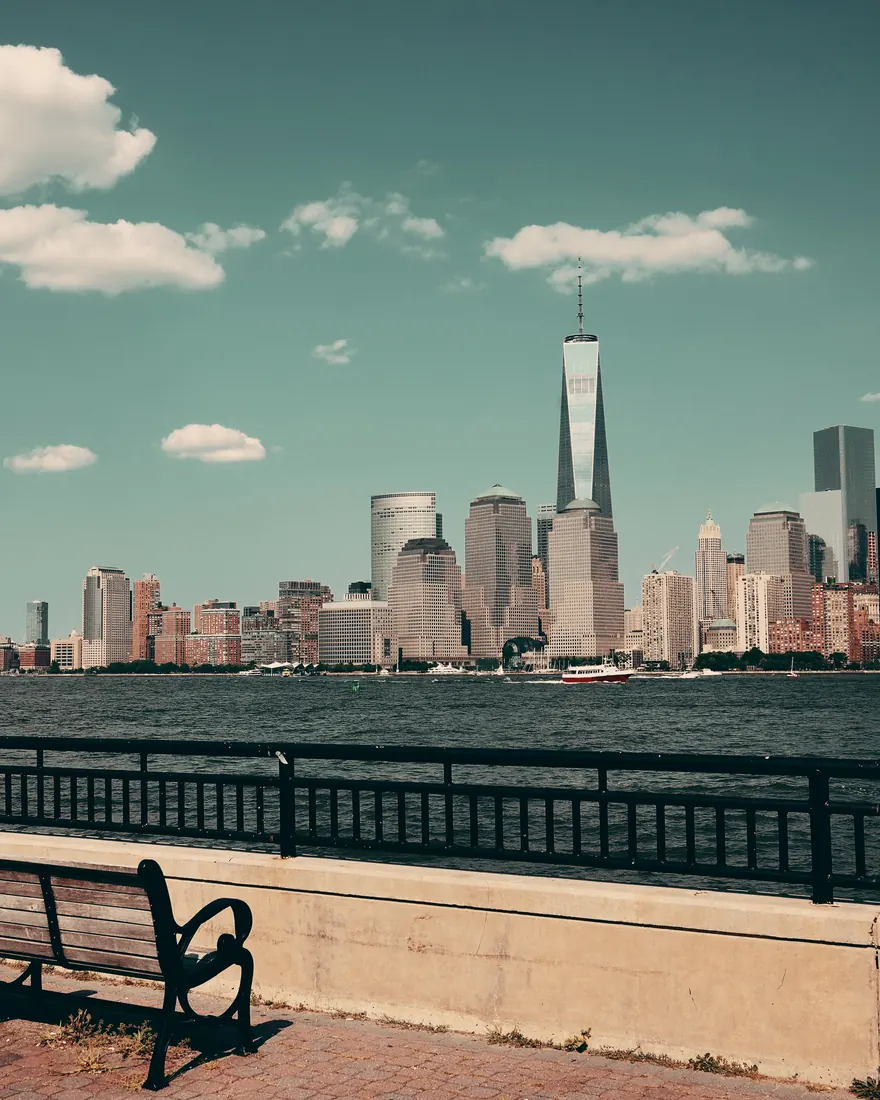 Manhattan vu depuis les quais de l’Hudson